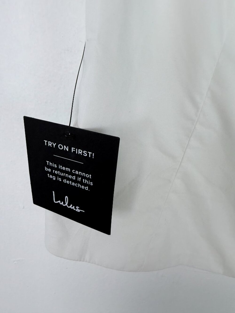 NWT Lulus Square Neck Poplin Top Buttons Sleeveless White Size Small S NEW - Picture 7 of 13